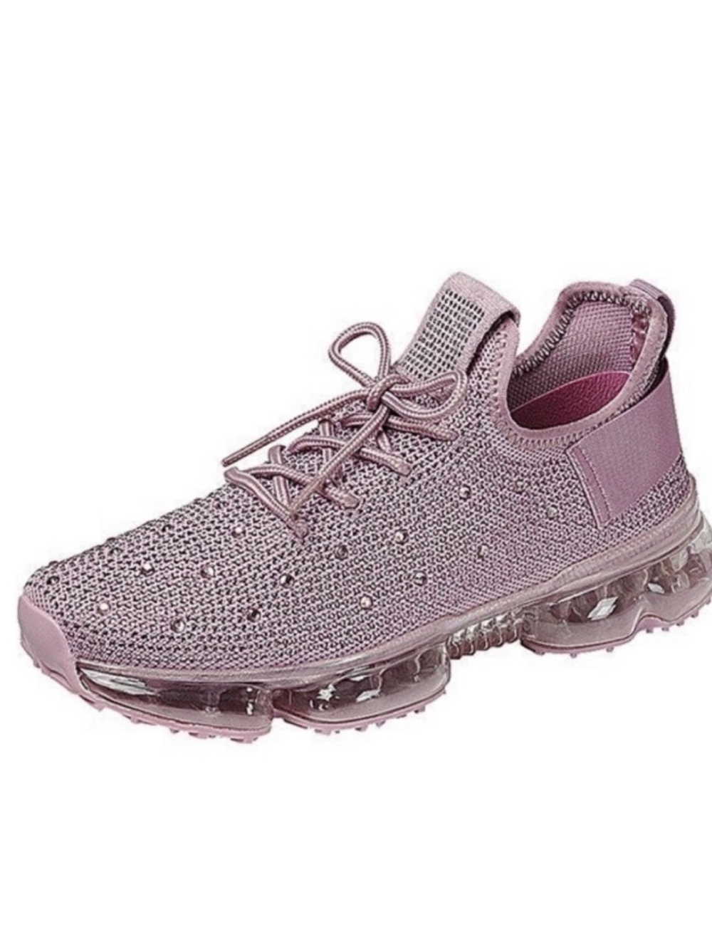 La Sheelah light purple sparkle Rhinestone sneakers
